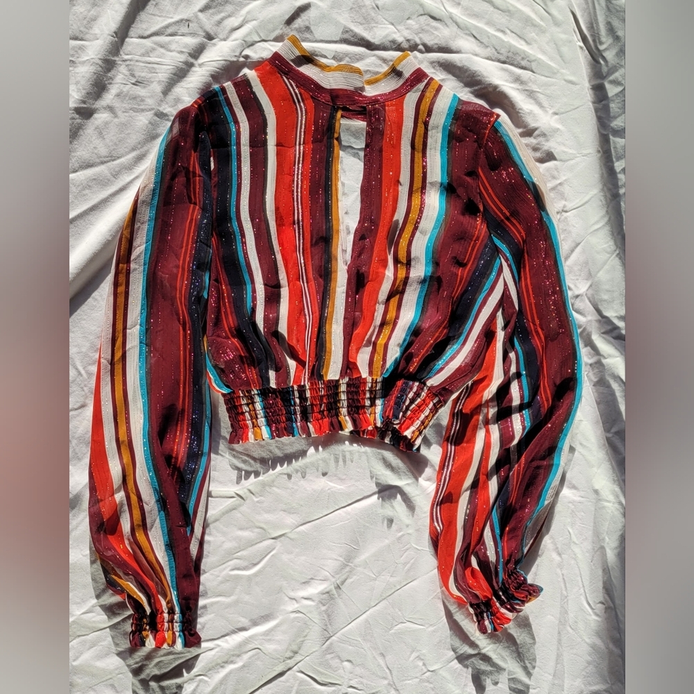 Forever 21 Multicolor Striped Blouse